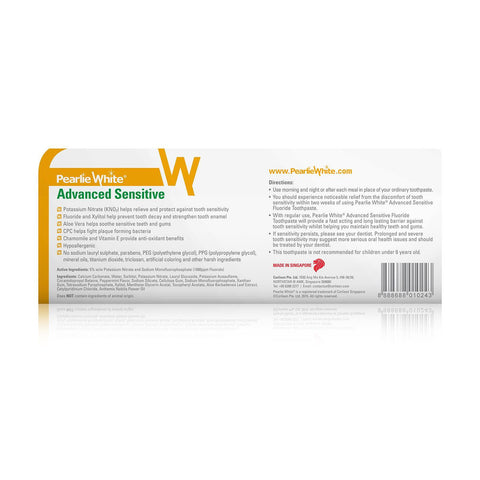 Advanced Sensitive | Hypoallergenic Fluoride Toothpaste 130gm