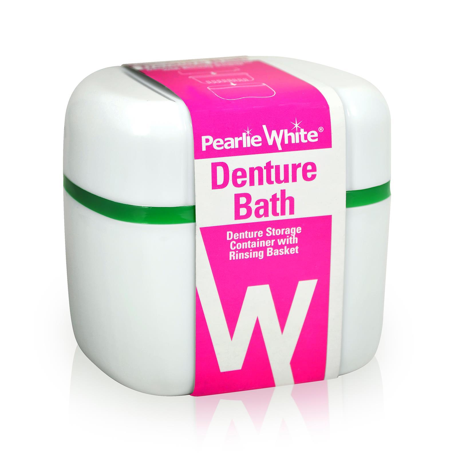 Denture Bath | Denture Container With Rinsing Basket