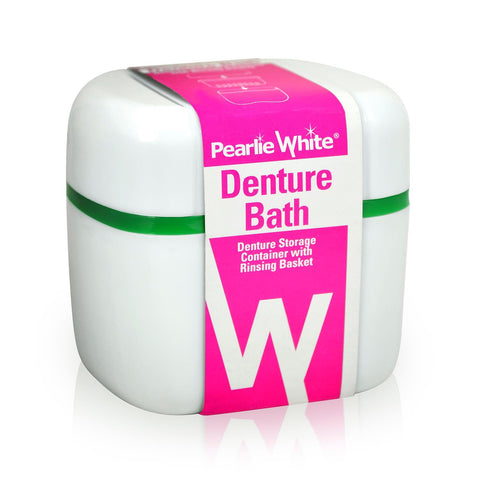 Denture Bath | Denture Container With Rinsing Basket