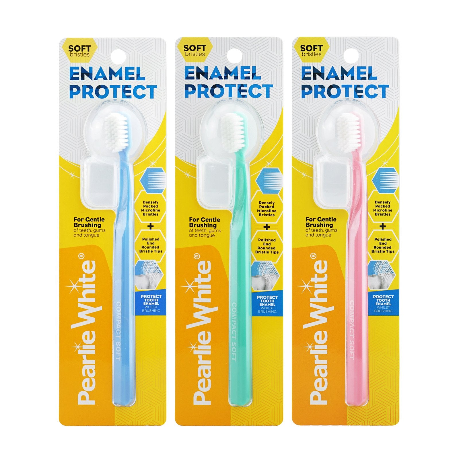 BrushCare Enamel Protect Soft Toothbrush Triple Pack