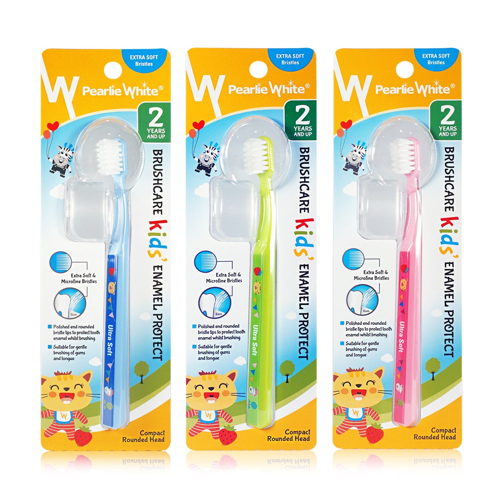 BrushCare Enamel Protect Kids Toothbrush Triple Pack