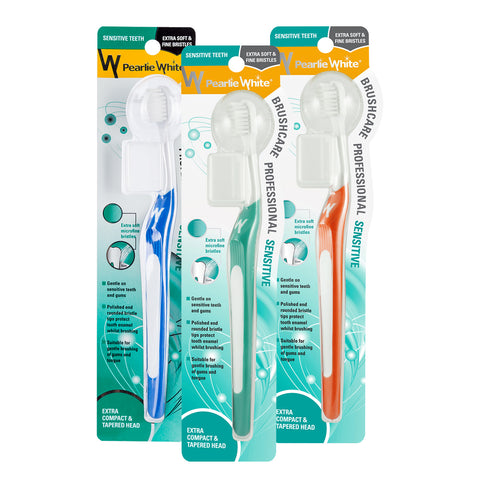 BrushCare Professional Sensitive Extra Soft Toothbrush Triple Pack (Personalize)